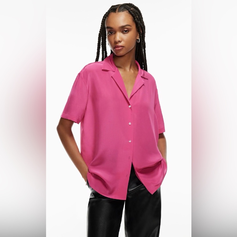 Babaton Academy Silk Shortsleeve Blouse